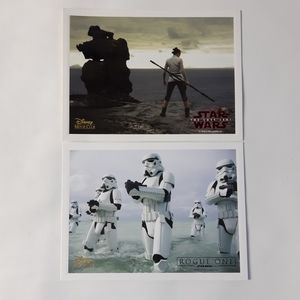 2 New Disney Star Wars Lithograph